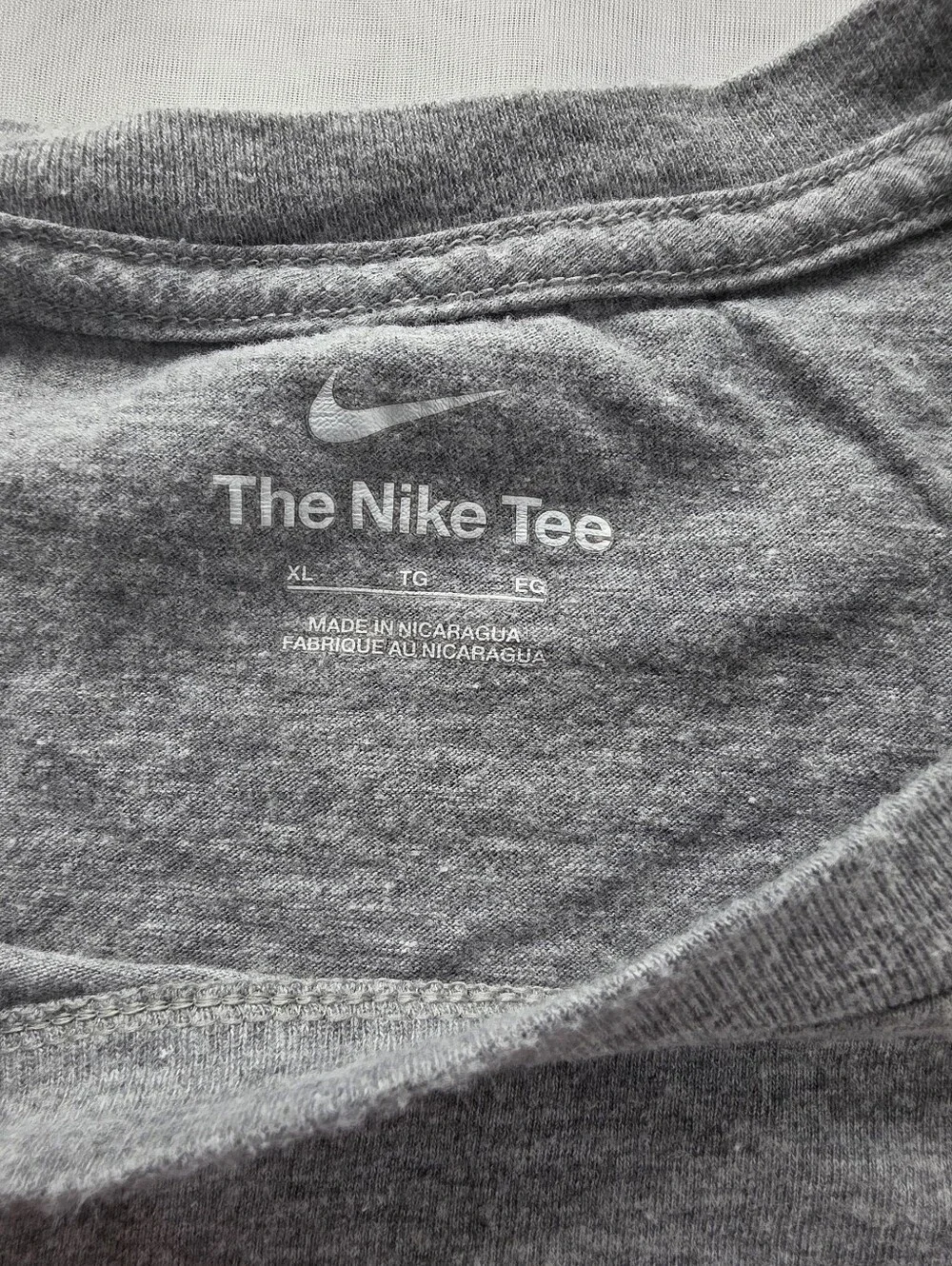 Nike Gray 'The Nike Tee' Crewneck with Subtle Logo